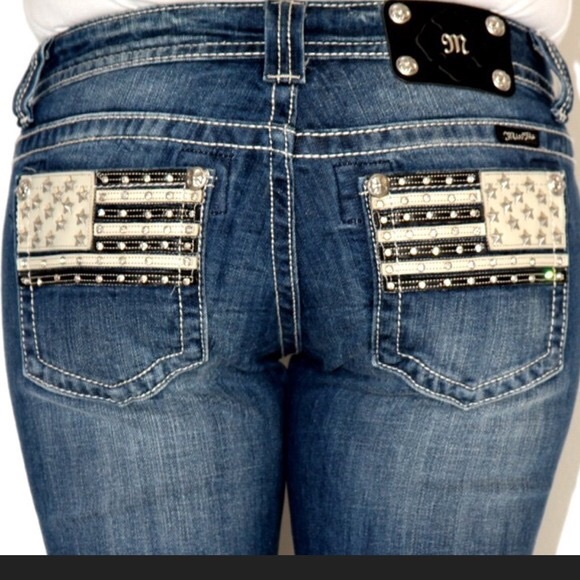 Miss Me Denim - MISS ME RARE AMERICAN FLAG JEANS SIZE 27
